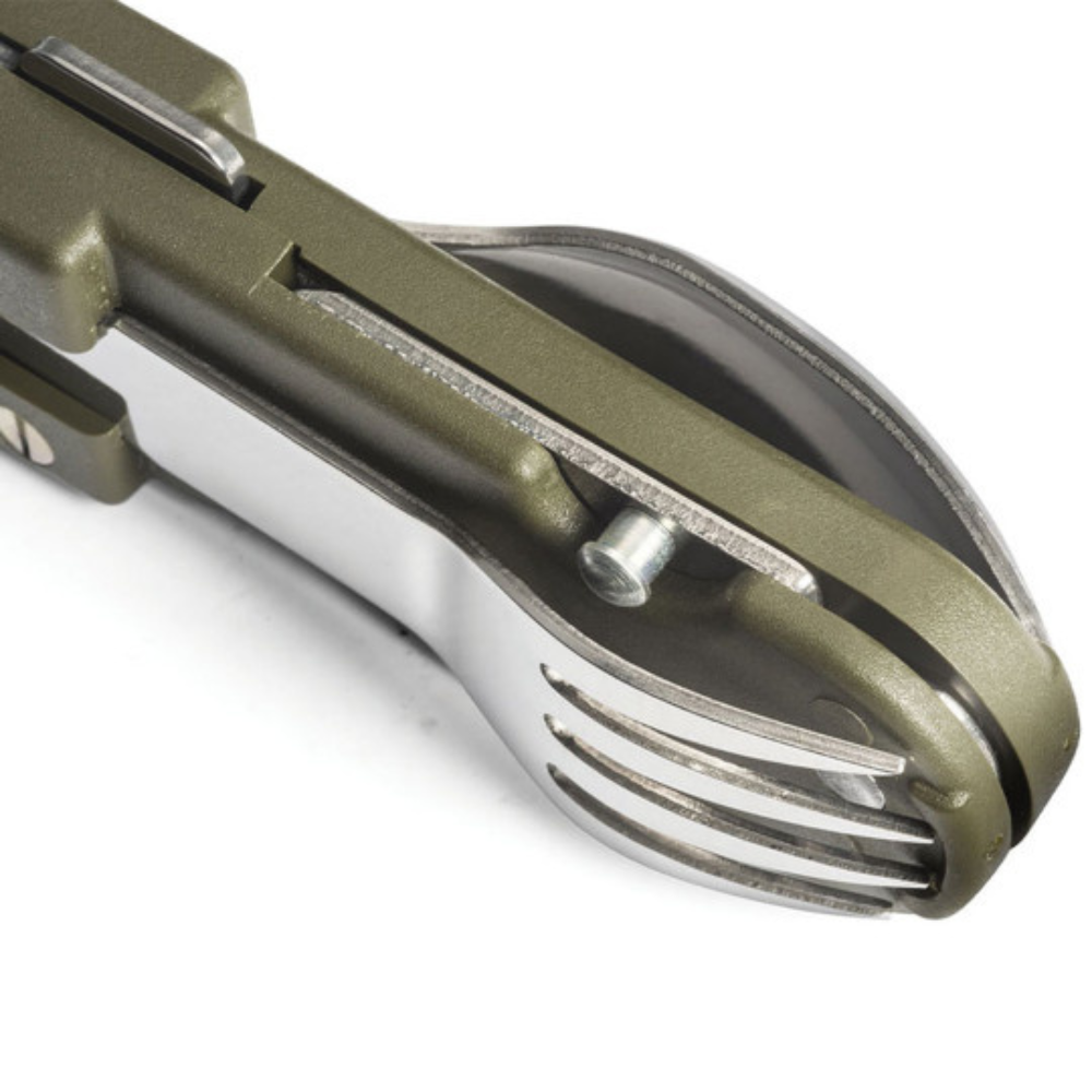 Multifonction vert Bivouac® couteau de poche fabriqué en France par TB Outdoor, idéal pour randonnées et camping