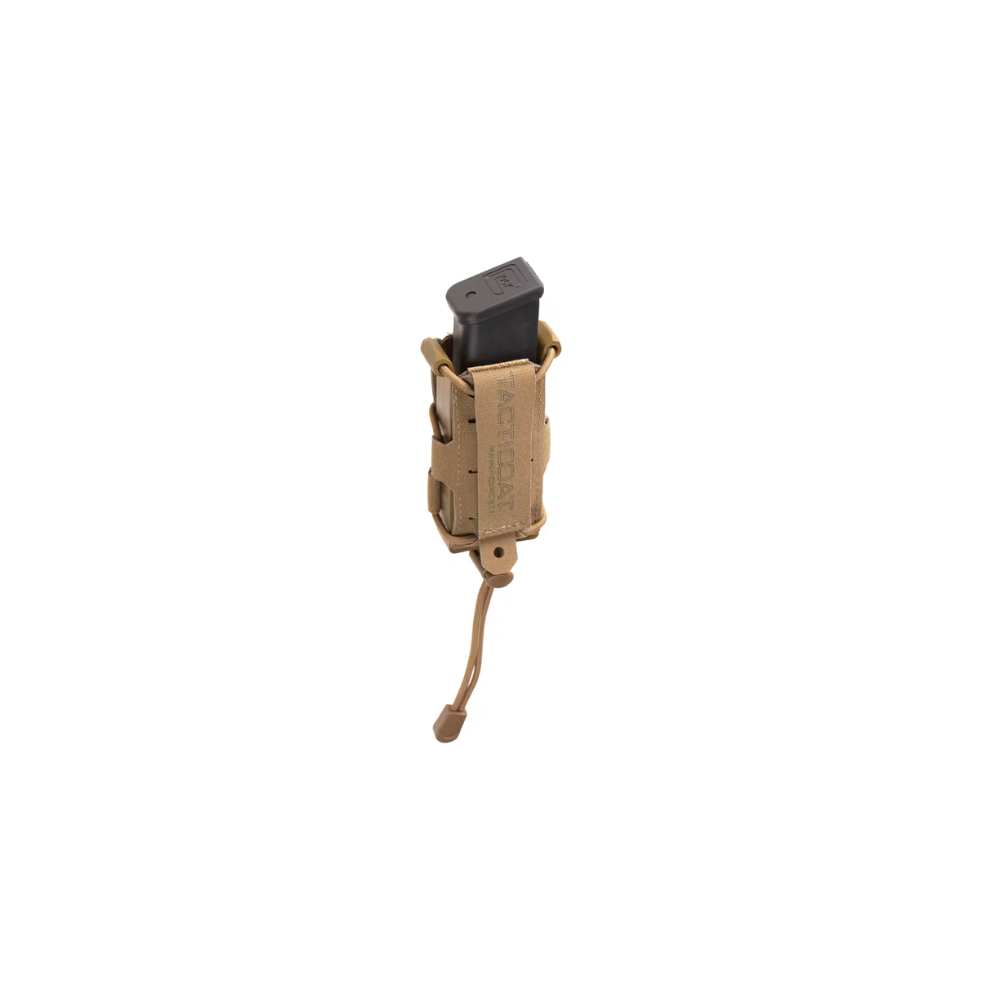 Porte-chargeur 9mm Speedpouch LC Coyote de Clawgear, équipement en nylon robuste et polyvalent avec cadre de rétention en plastique et compatible avec le système MOLLE