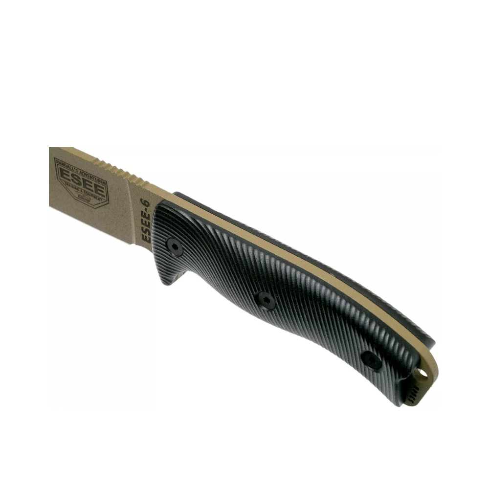 MES MODEL 6 DARK EARTH BLADE 3D ZWART G10 | ESEE