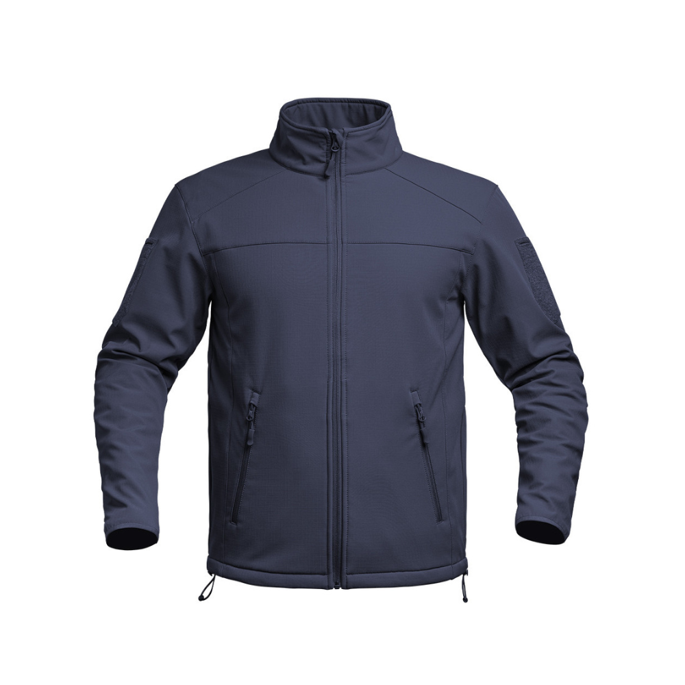 Veste Softshell Fighter Tan d'A10 Equipment, vêtement militaire résistant et fonctionnel avec technologie Soft-Shell 3 Layers et tissu Ripstop