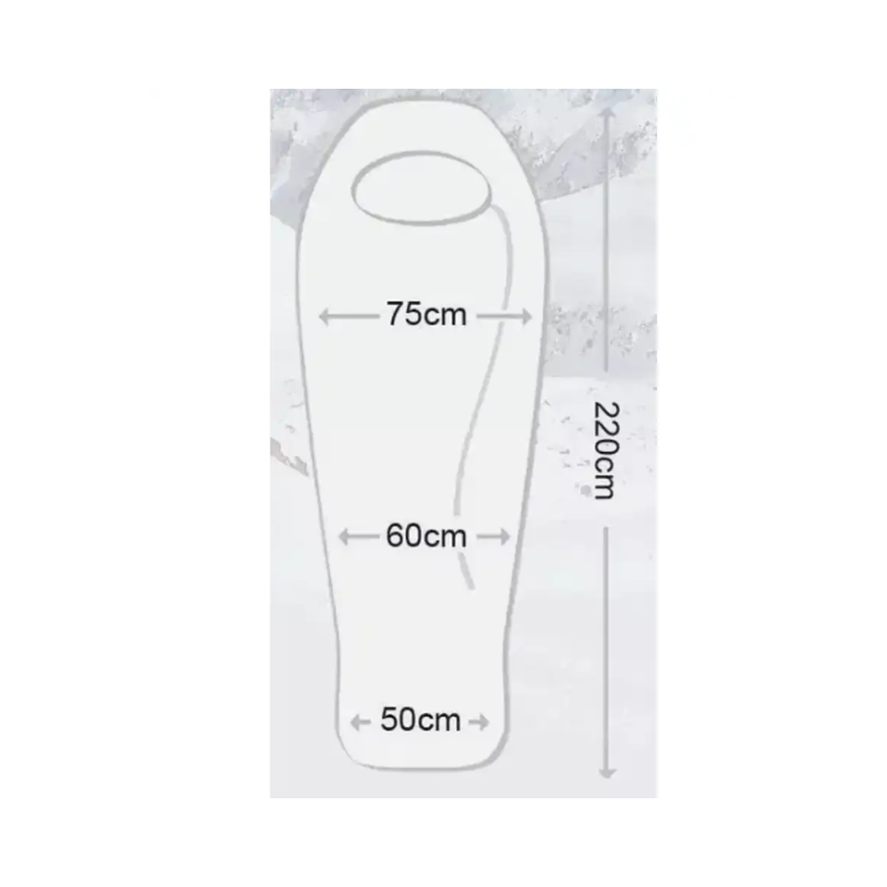 Sac de couchage extrême vert DUVET HIVER OLIF 35 de BCB résistant jusqu'à -35°C