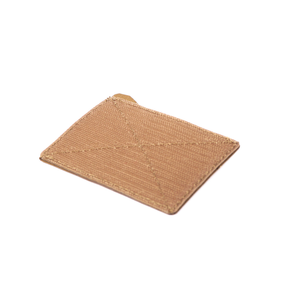 Porte carte velcro noir ou coyote pour carte d'identité militaire ou laisser passer individuel