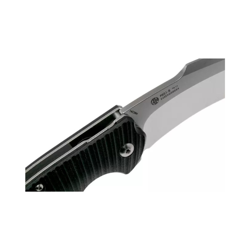 Couteau pliant P851B noir de Ruike avec lame en acier inoxydable et verrou de sécurité Thumb Up