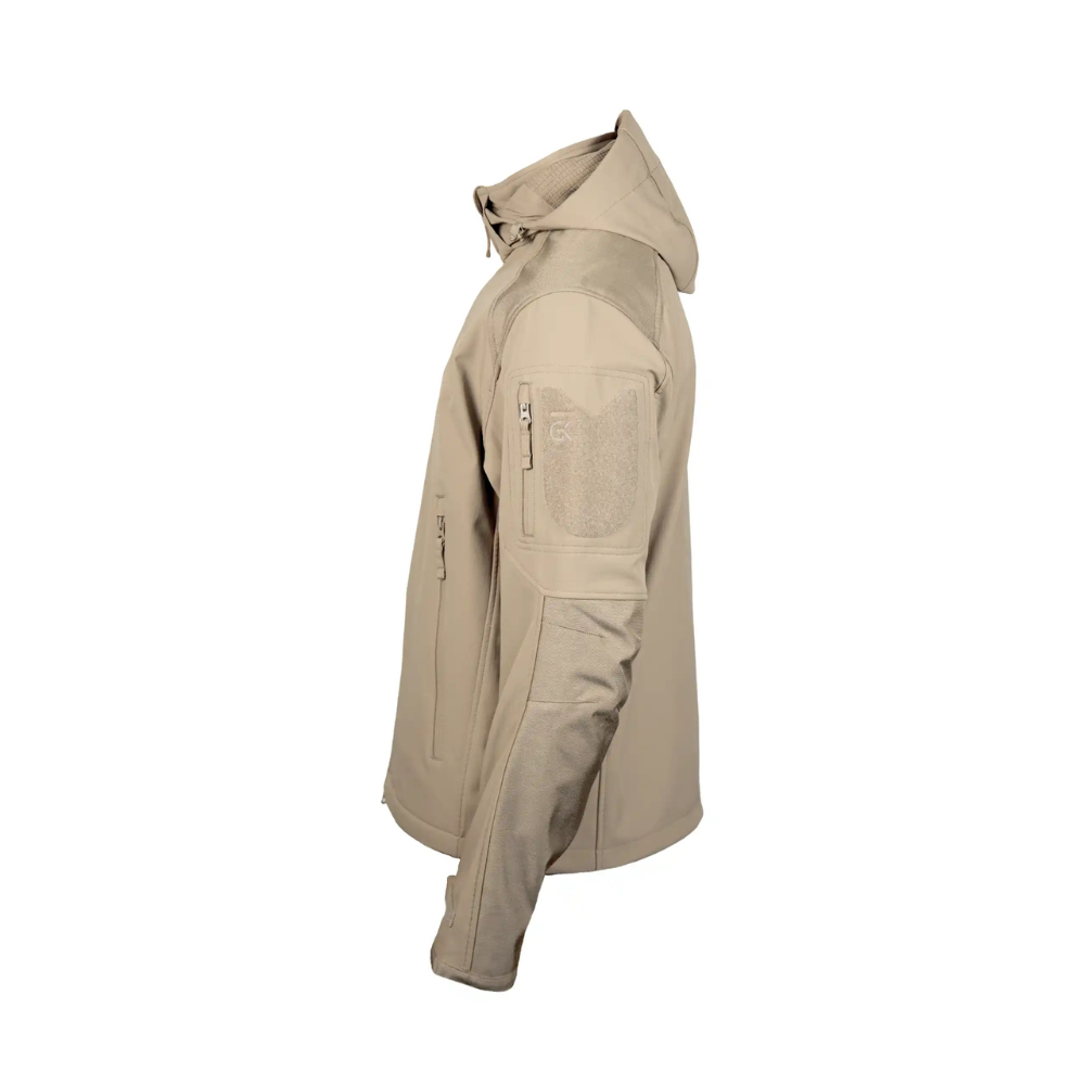 Veste technique Softshell Ripstop Coyote GK DUTYCALL pour professionnels exigeants