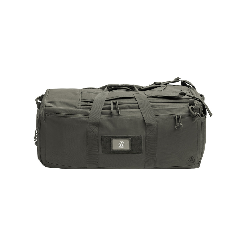 Sac de transport militaire 90L Transall par A10 Equipment, résistant et polyvalent avec options de portage et multiples poches de rangement