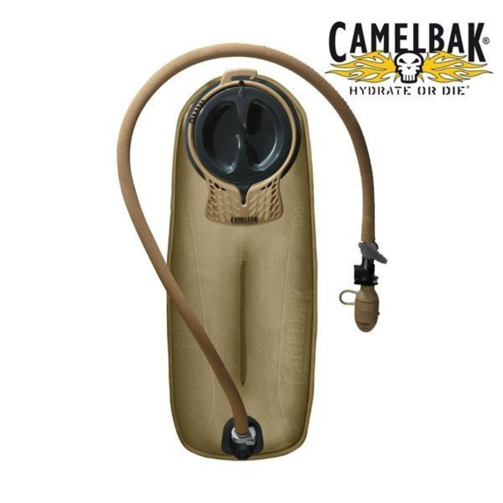 Robuste sac à dos vert olive Camelbak 3.1 BFM Futura en Cordura rip stop avec un traitement IR performant et un harnais ajustable.