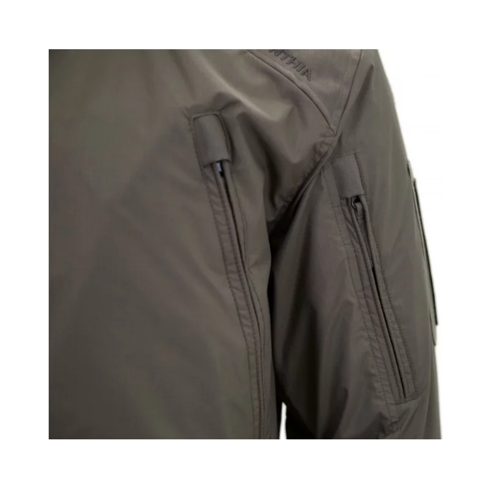 Veste tactique MIG 4.0 vert olive de la marque Carinthia, isolée avec G-Loft, coupe-vent et hydrofuge