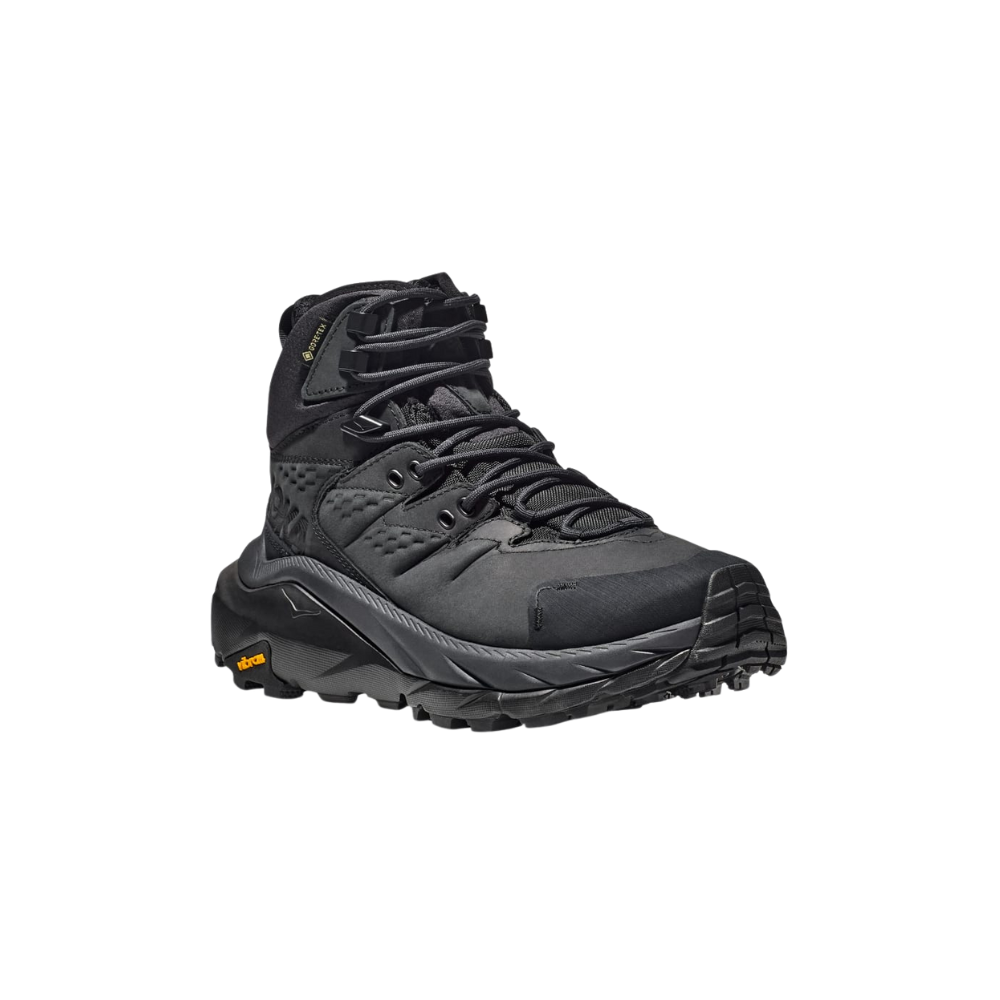 Chaussures de randonnée noires Kaha 2 GORE-TEX de HOKA avec technologie Vibram® Mega-Grip et tissu recyclé
