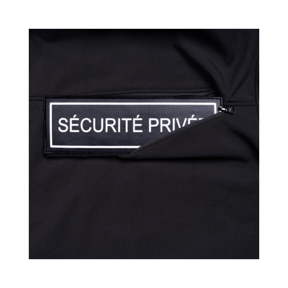 Blouson Hardshell SÉCU-ONE WF 150 noir pour sécurité privée avec technologies HEAT PROTECT et HARD-SHELL par A10 Equipment