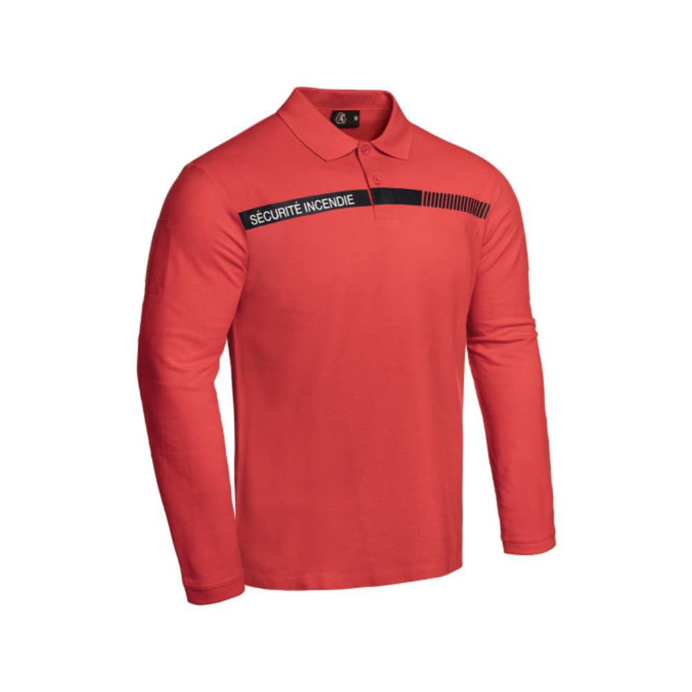 Polo SÉCU-ONE manches longues pour sécurité incendie par A10 Equipment