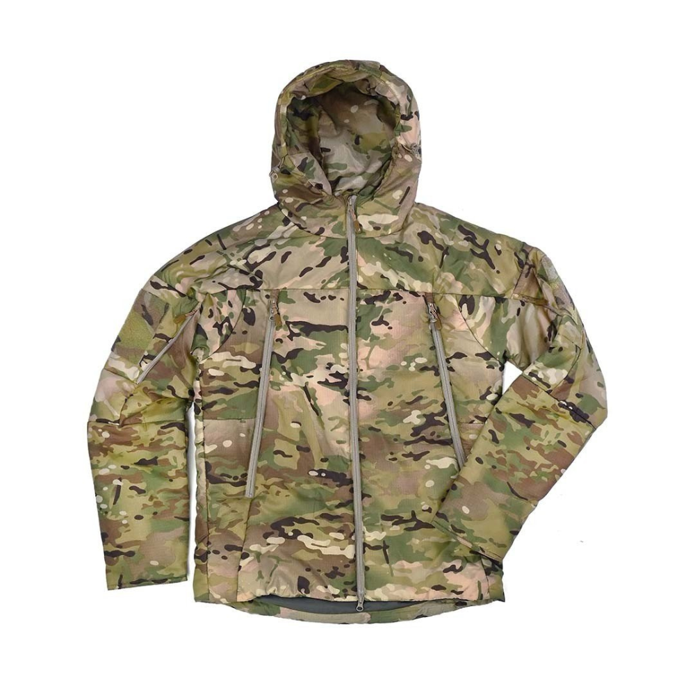 Parka Vulcan B474 isolante et légère en Multicam de la gamme Arktis Elite avec isolation PrimaLoft Gold et extérieur résistant à l'eau