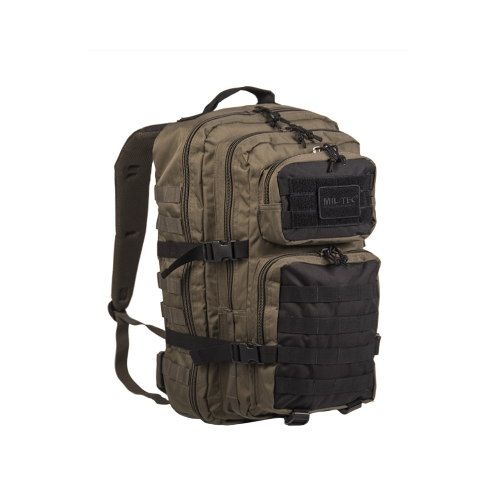 Sac à dos militaire US Assault large 36L Mil-Tec, fabriqué en polyester, rembourré avec mousse EVA, avec divers compartiments et fixations Molle.