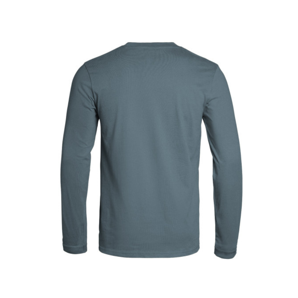 T-shirt longues manches Strong en coton, couleur tan, disponible en tailles XS à 3XL, certifié Oeko-Tex Standard 100 par A10 Equipment