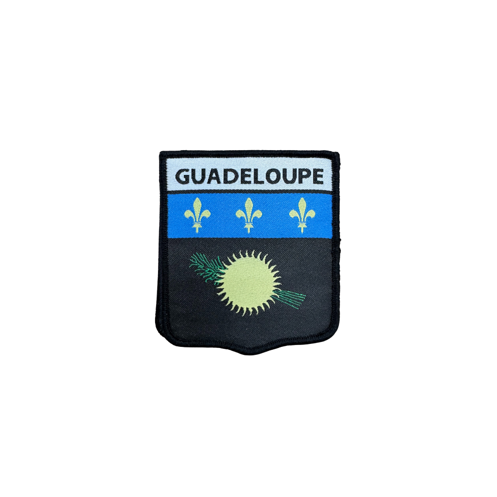 Patch de tissu représentant la Guadeloupe pour customisation