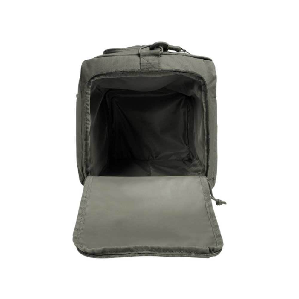 Robuste sac de transport 45L Transall de A10 Equipment en tissu polyester résistant, avec diverses options de portage et plusieurs poches pour une organisation optimale.