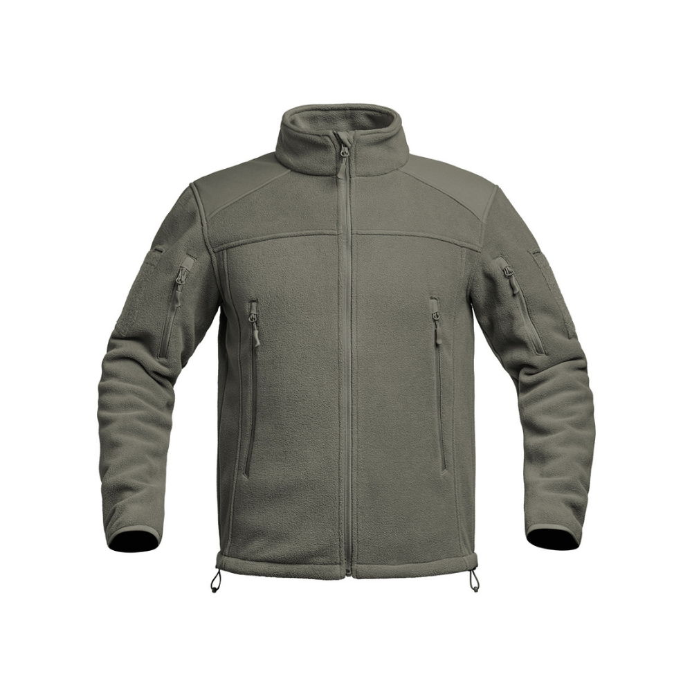 Veste polaire Fighter d'A10 Equipment, robuste et technique pour activités militaires, isolante thermiquement grâce au tissu Fleece-Tech