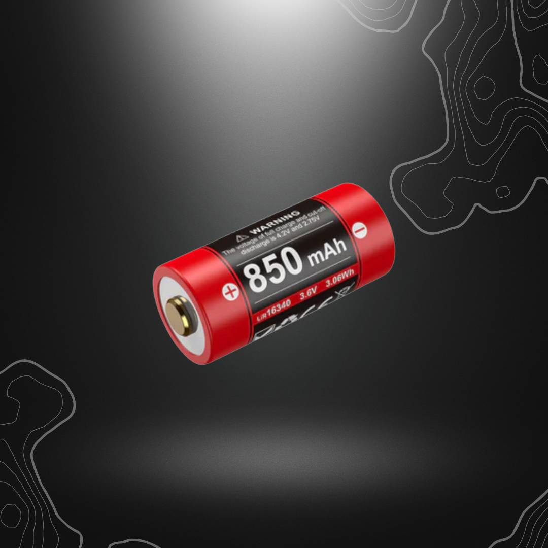 BATTERIE RECHARGEABLE 16340 3.6V 850 MAh USB-C | KLARUS