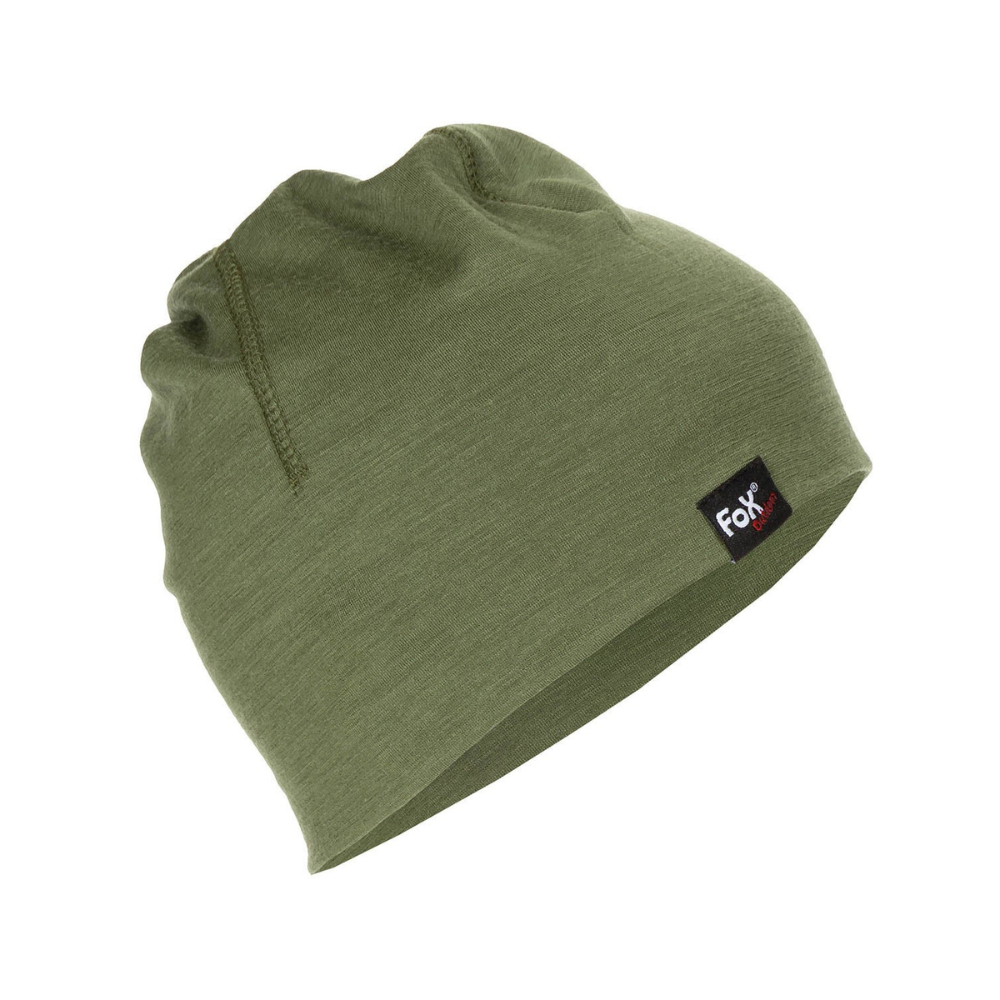 Bonnet Beanie Mérinos Lite de Fox Outdoor, léger, doux, élastique, respirant, à séchage rapide et en 100% laine Mérinos