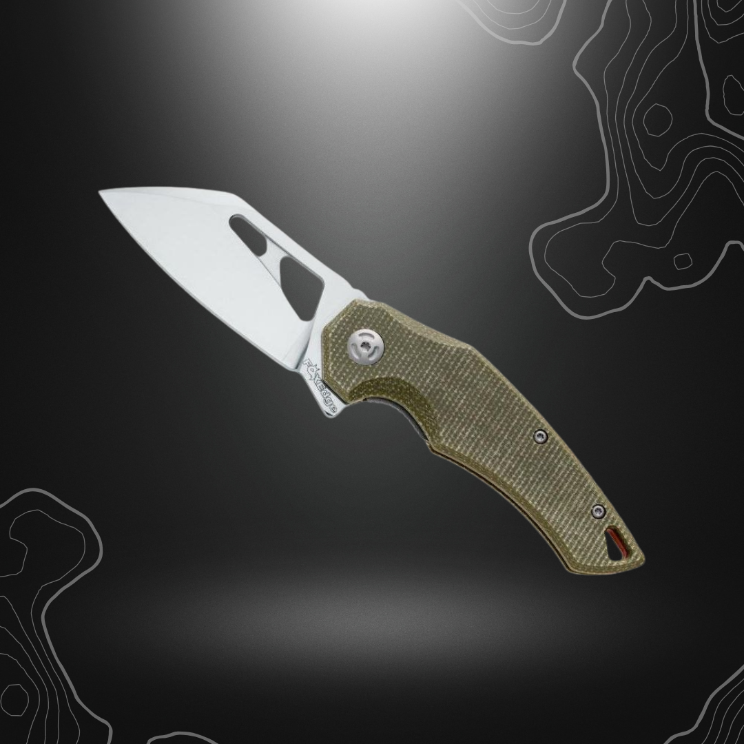 COUTEAU ATRAX MICARTA VERT | FOX EDGE