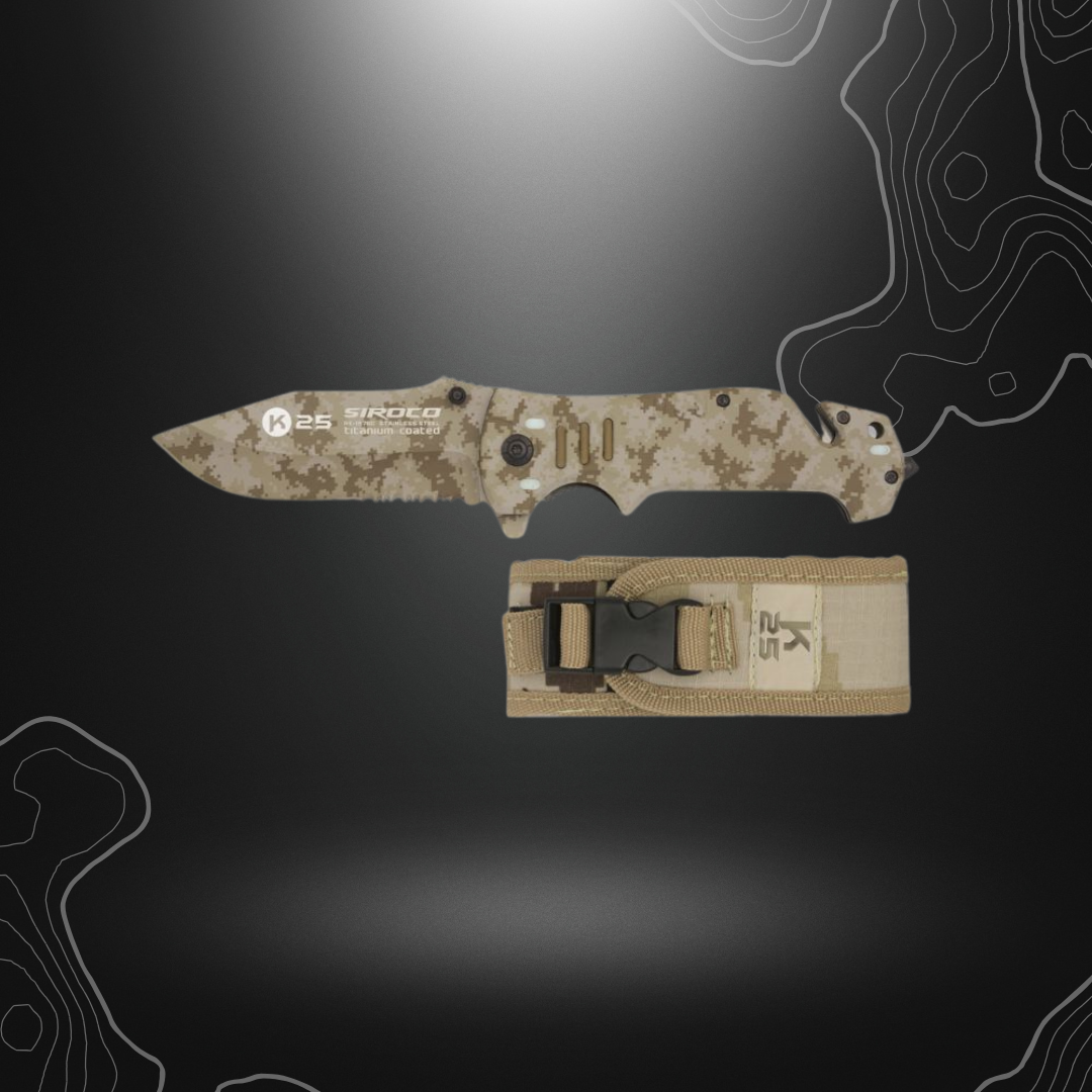 COUTEAU PLIANT SIROCO CAMO SABLE | K25