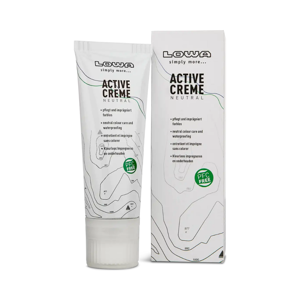 Crème de soin pour chaussures LOWA Active 75ml, préservant la souplesse du cuir et évitant le dessèchement