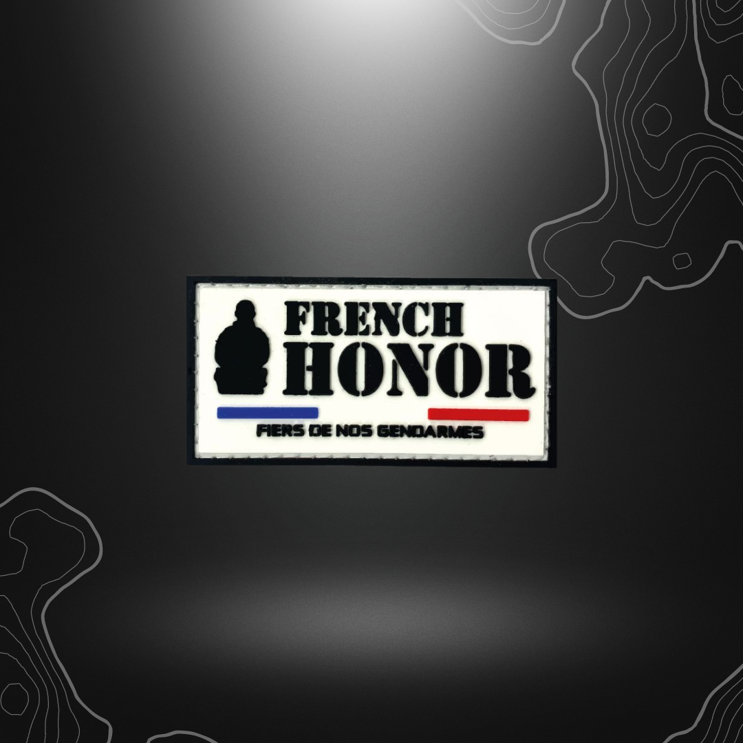 Patch représentant l'honneur des gendarmes français en PVC