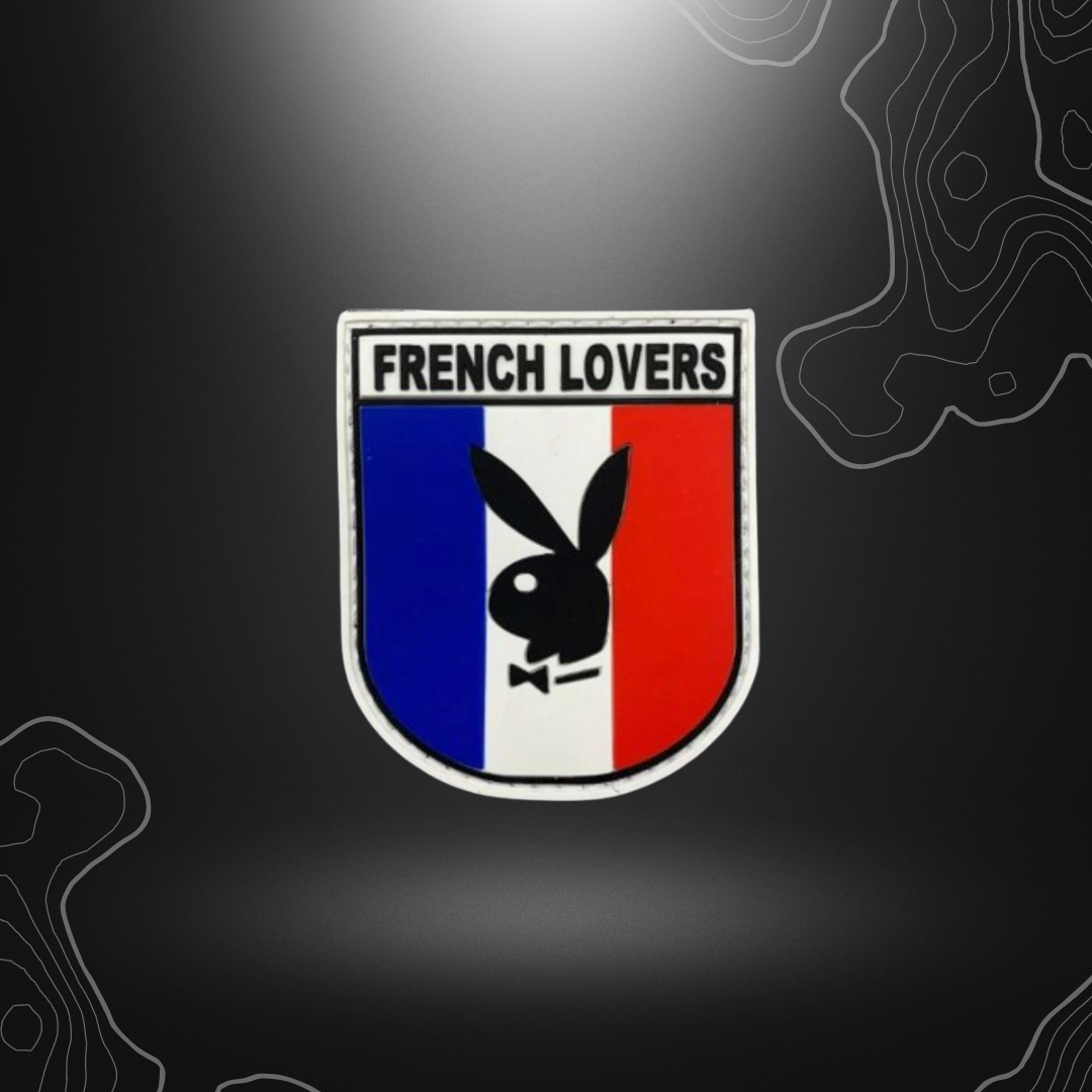 Patch en PVC French Lovers pour décoration et personnalisation