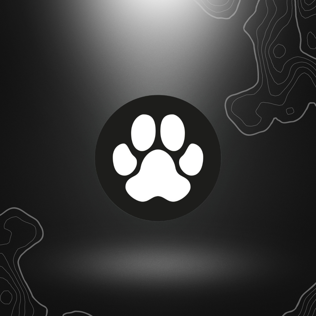 Patch en PVC représentant la patte blanche d'un chien K9.