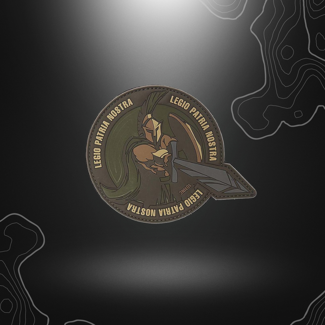 Patch marron en PVC 'Legio Patria Nostra'