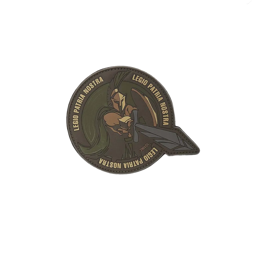 Patch marron en PVC 'Legio Patria Nostra'