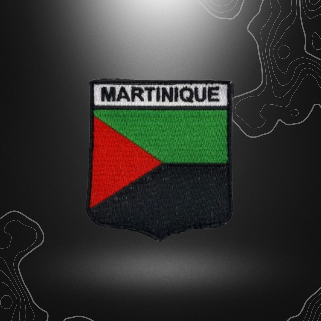 Patch en tissu représentant la Martinique