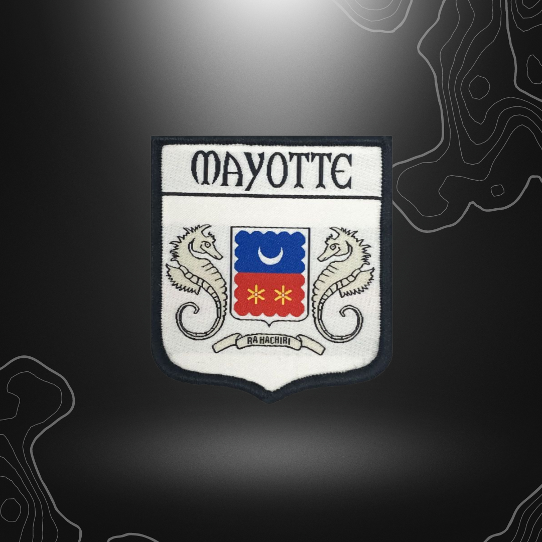 Patch en tissu représentant le drapeau de Mayotte