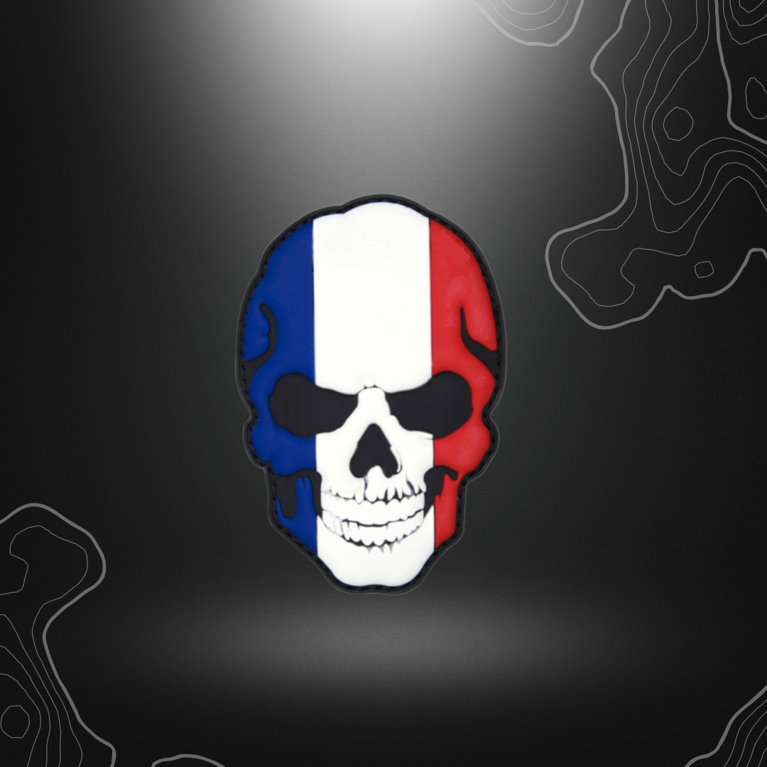 Patch PVC tête de mort Skull France