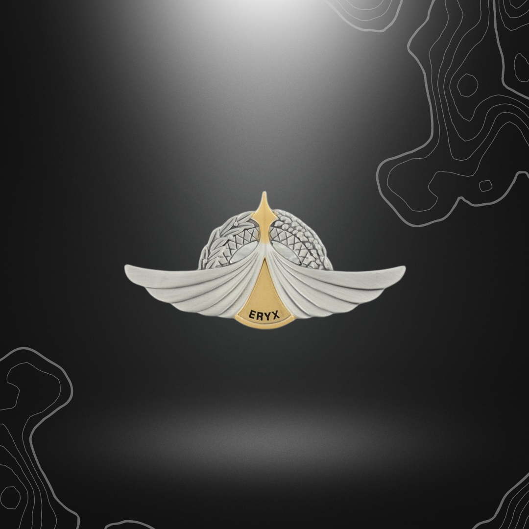 Logo du brevet militaire ERYX en métal
