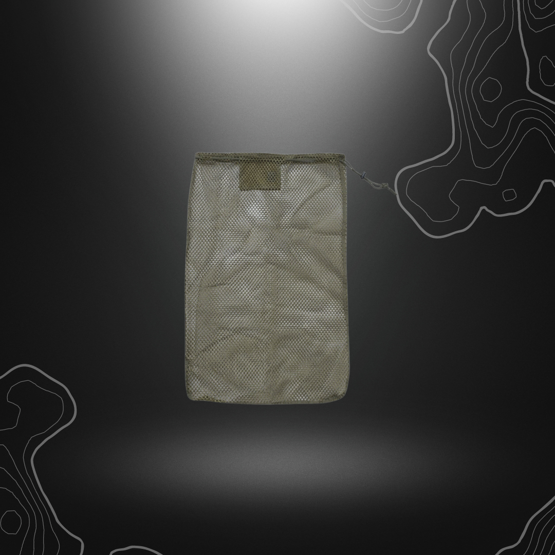 Sac à linge en filet vert olive OPEX de dimensions 50 x 76 cm pour machine à laver avec pochette d'identification