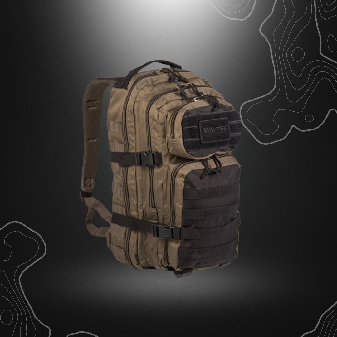 SAC À DOS US ASSAULT PETIT 20L BICOLORE VERT/NOIR | MIL-TEC