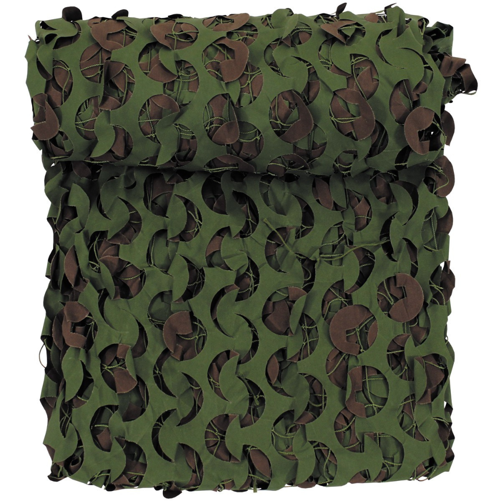 Filet de camouflage anglais 3x3M retardateur de flamme en 100% polyester standard CPSC 16 CFR PART 1610 par MFH