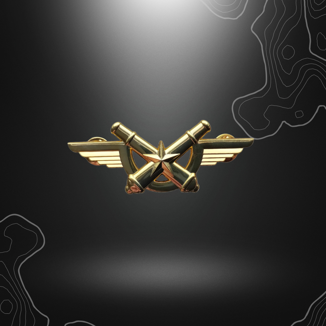 INSIGNE DE BERET 61 RA OR