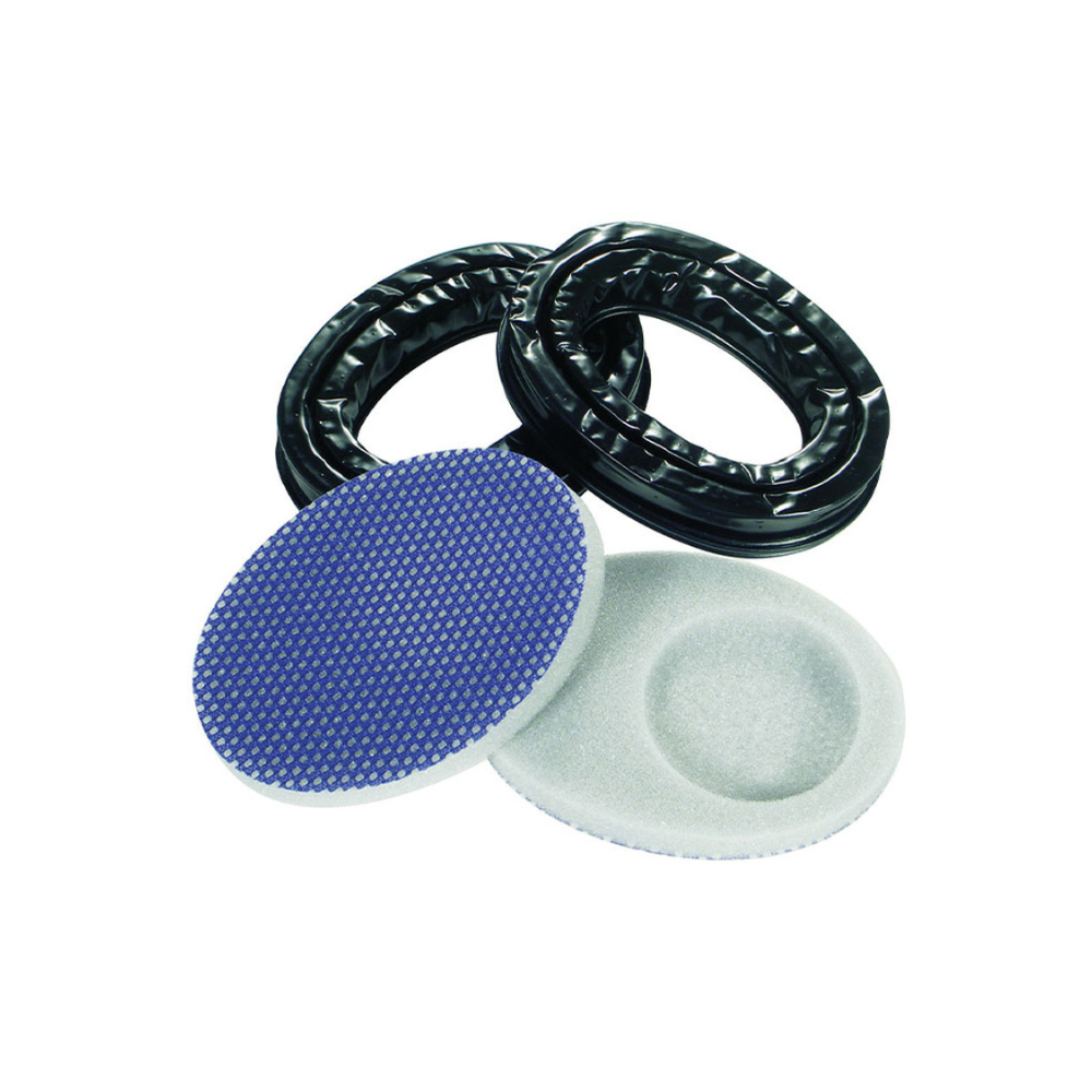 Kit de rechange en gel silicone pour casques anti-bruit Suprême Pro et Pro-X de MSA Sordin, comprenant deux anneaux d'hygiène et deux coussinets de réduction du bruit
