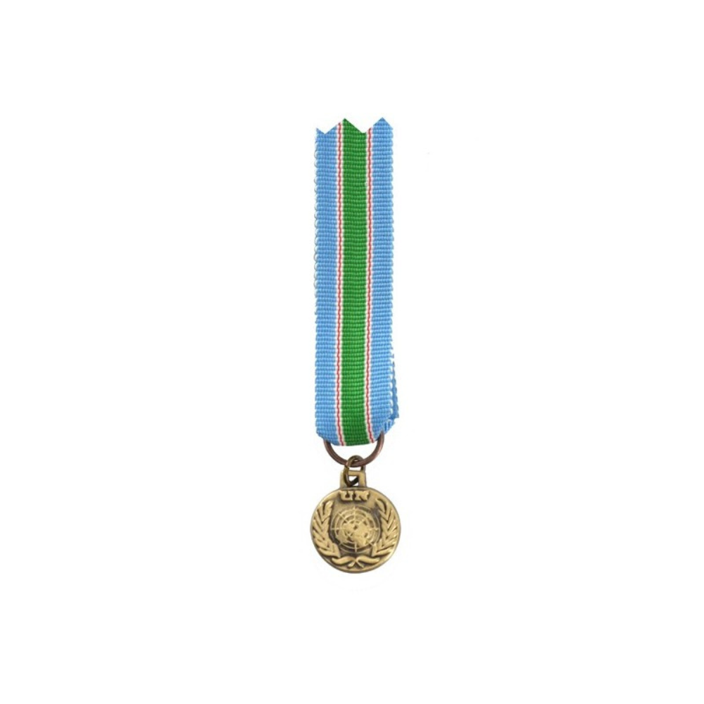 Alt tag : Médaille de réduction FINUL de l'ONU non accompagnée de barrette