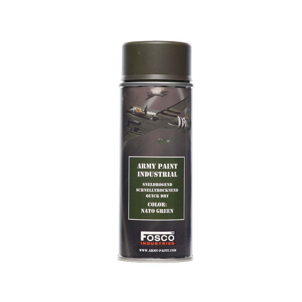 Balise alt : Bombe de peinture Fusco de 400ml pour usage militaire