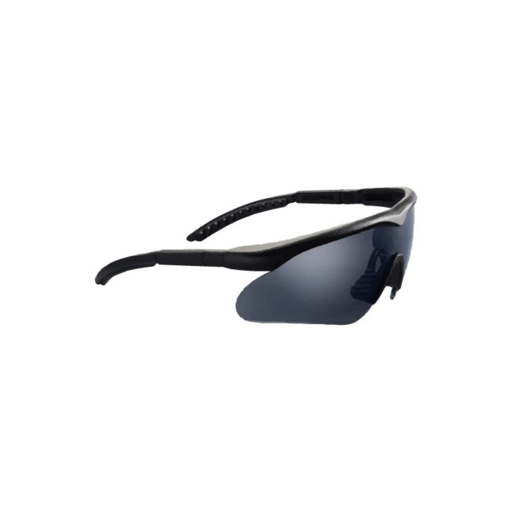 Lunettes balistiques Raptor de Swiss Eye avec verres interchangeables en polycarbonate, protection UV400, anti-buée, résistantes aux rayures, et branches réglables