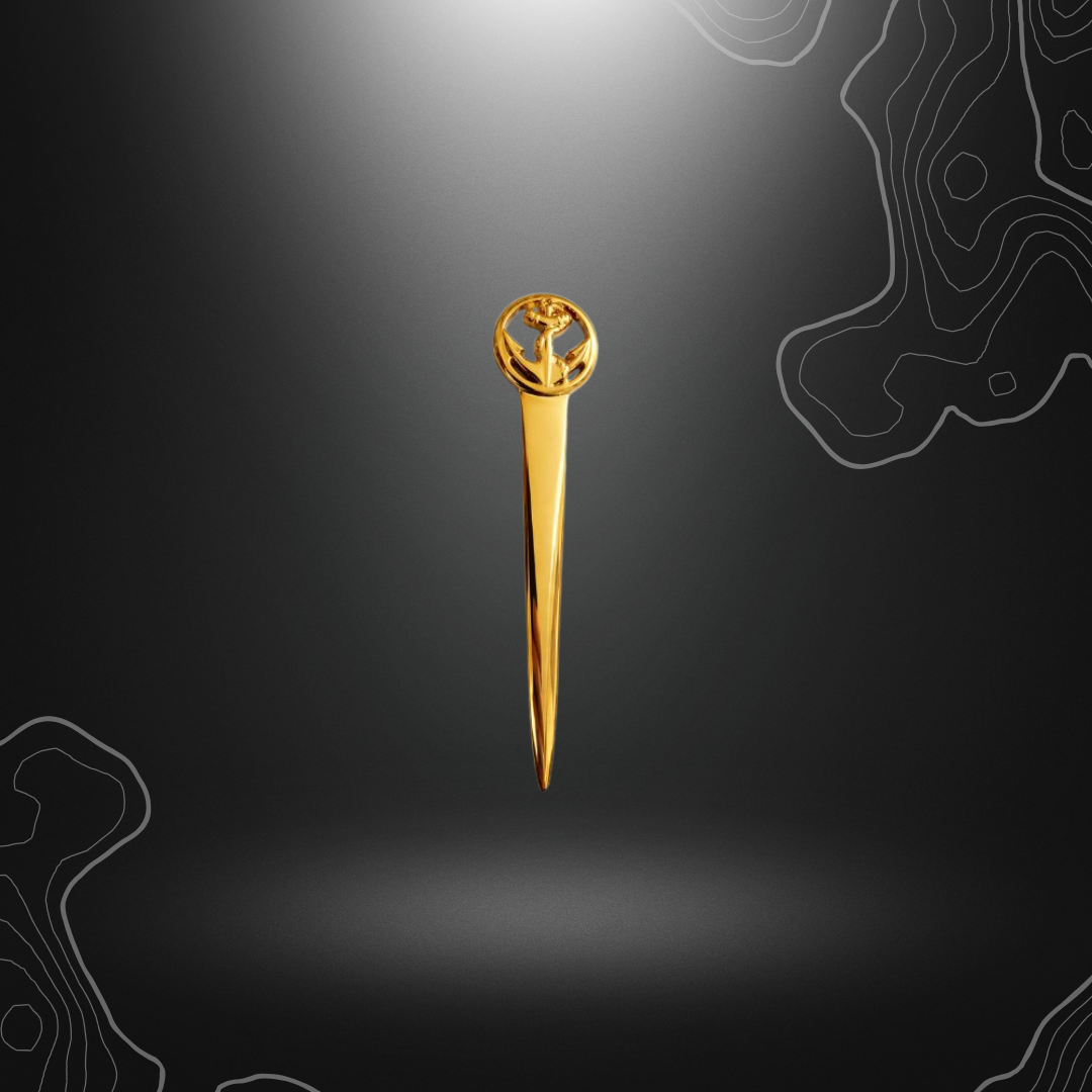 OUVRE-LETTRE COUPE PAPIER OR TROUPES DE MARINE