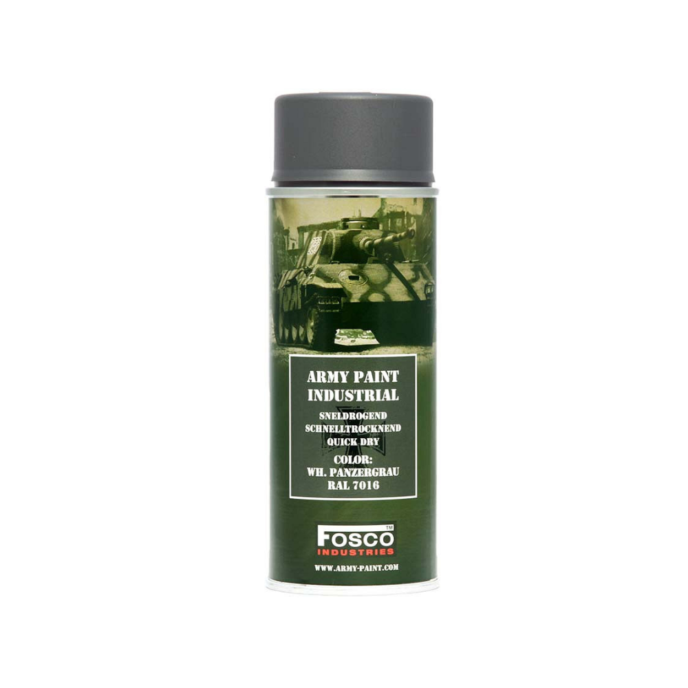 Alt: Boîte de peinture militaire Fusco 400ml, adaptée à toutes surfaces, à séchage rapide, pour usage multiple comme armes et véhicules