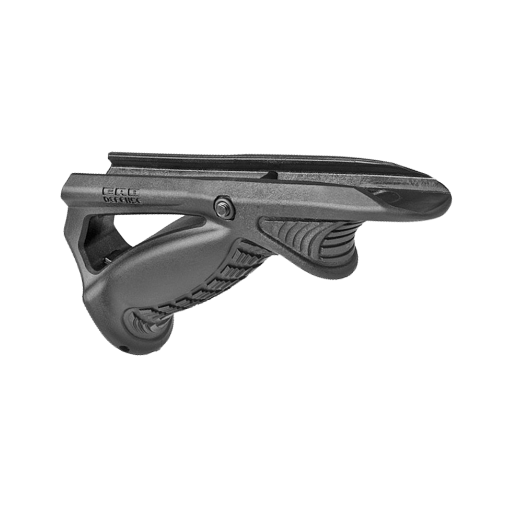 Poignée ergonomique inclinée Fab Defense PTK noire pour amélioration de précision et rapidité de tir