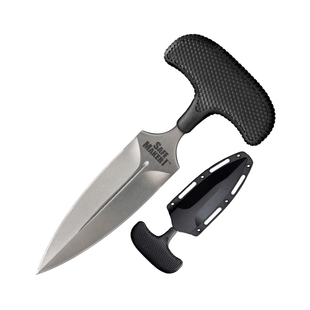 Push Dagger Cold Steel Safe Maker I en acier inoxydable AUS-8 avec poignée en Kray-Ex et gaine Secure-Ex