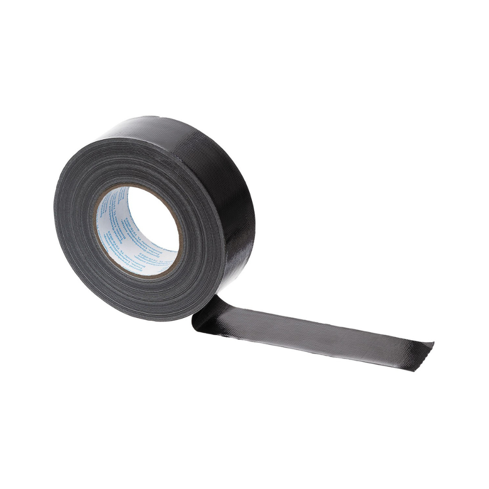 Ruban adhésif noir Scoth Américain 5cm x 50m par MFH, haute résistance et résistant à la température jusqu'à 90°C