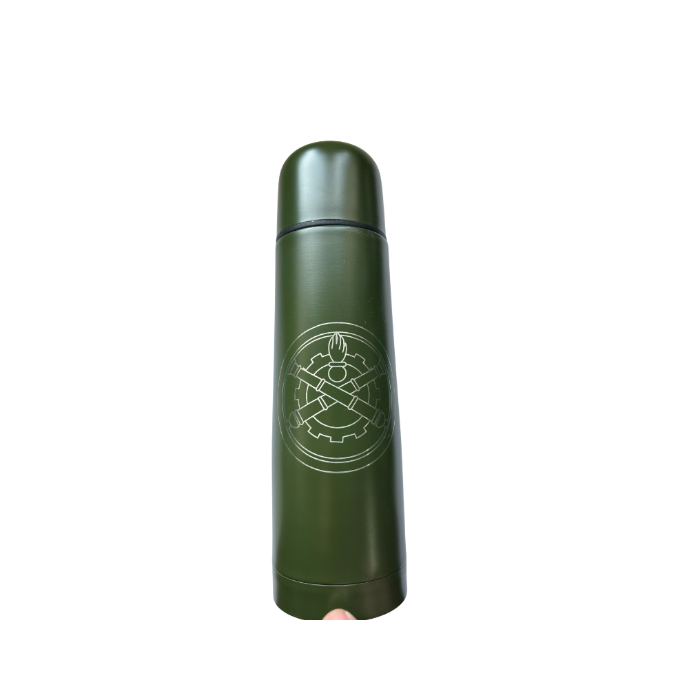 THERMOS 500ML VERT AVEC GRAVURE