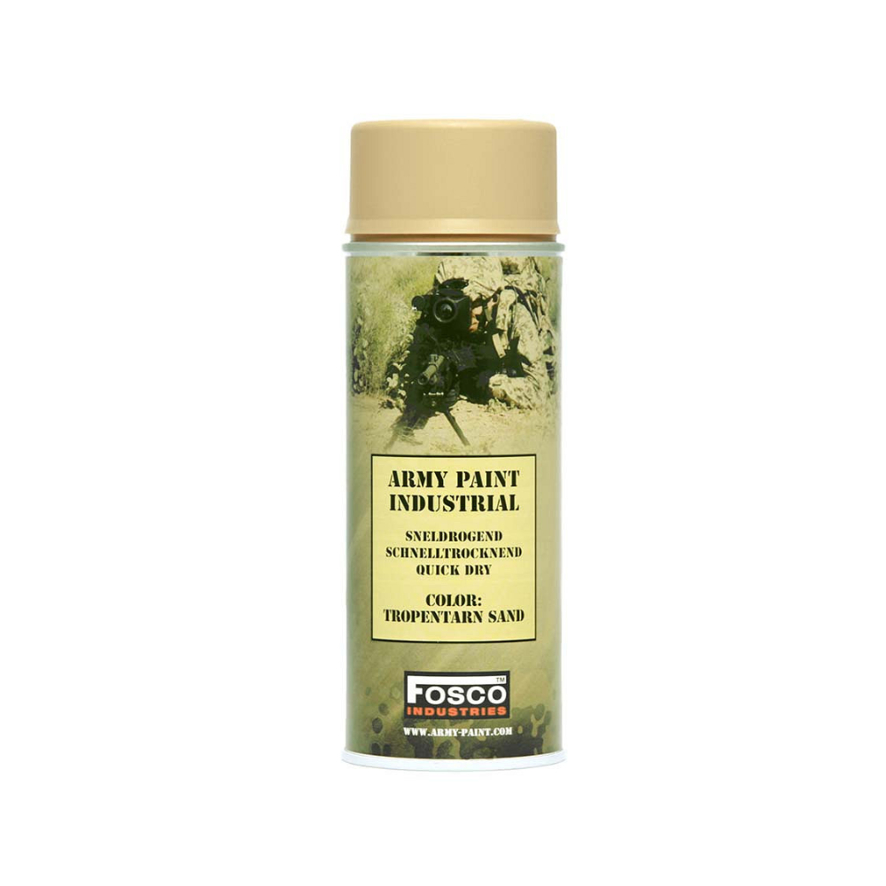 Boîte de peinture militaire Fusco 400ml, séchage rapide, tout usage, à agiter avant utilisation