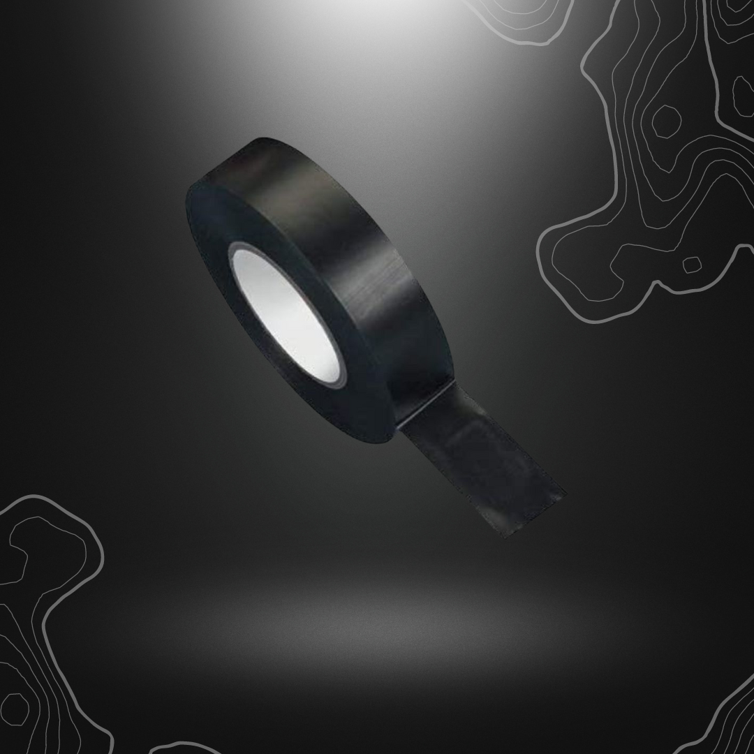 Scotch adhésif noir de 15mm de largeur et 10m de longueur